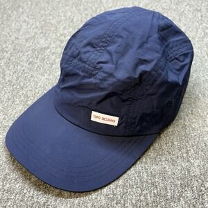 Topo Designs Hat Cap Strapback Slate Blue 5 Panel Nylon Camp Adjustable